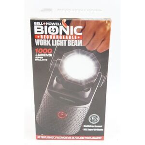 New In Box Bell + Howell‎ Bionic Rechargeable Work Light Beam 1000 Lumens